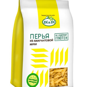 Макароны "Di&Di" из амарантовой муки не содержащие глютена Перья 250гр