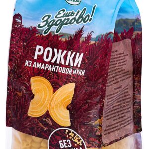 Макароны "Ешь ЗдорОво" из амарантовой муки не содержащие глютена Рожки 250гр
