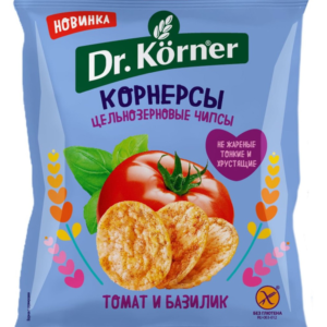 Чипсы цельнозер. кукуруз-рисов. "С томатом и базиликом " 50гр.