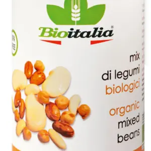 BIOITALIA Смесь бобов консервированная ж/б 400гр.