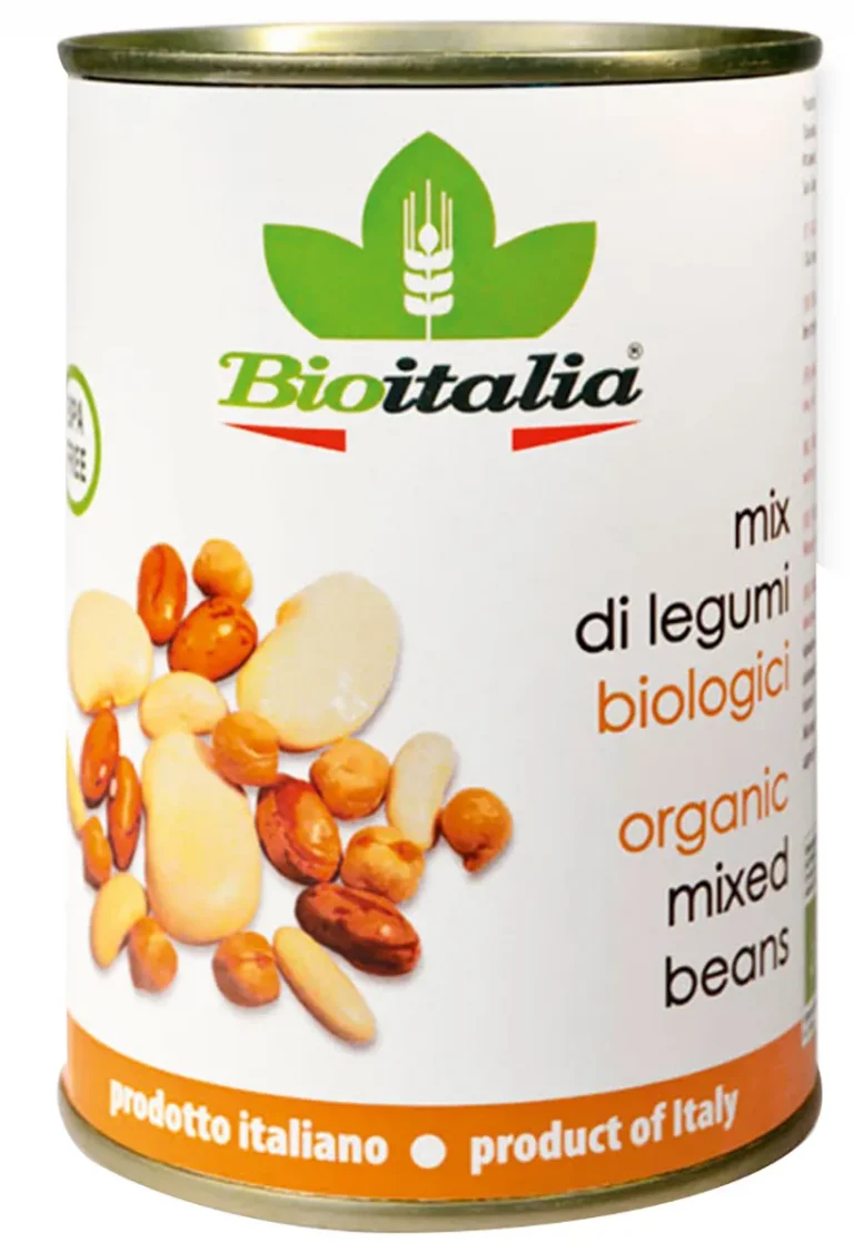 BIOITALIA Смесь бобов консервированная ж/б 400гр.