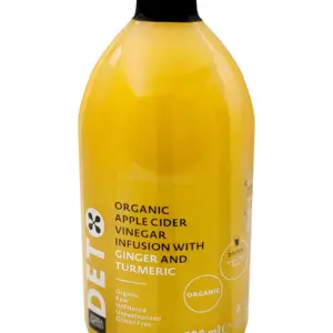 DETO ANDREA MILANO Уксус яблочный с имбирём и куркумой Organic нефильтрованный Италия 500мл.