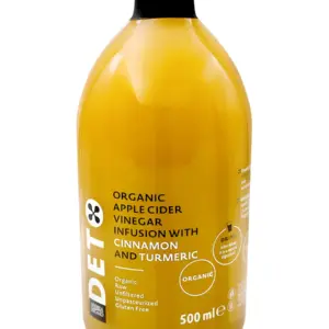 DETO ANDREA MILANO Уксус яблочный с корицей и куркумой Organic нефильтрованный Италия 500мл.
