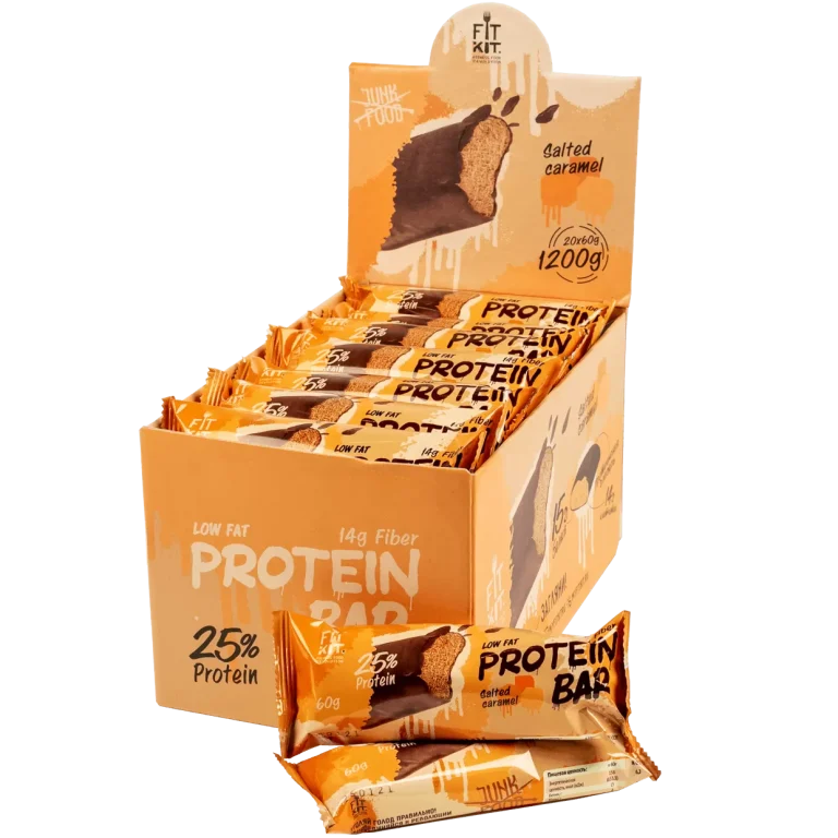 FIT KIT батончик 60гр Солёная карамель