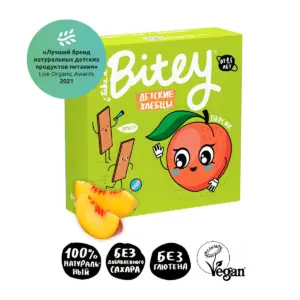 Bitey Хлебцы кукурузно-рисовые "Персик-Морковь" 40 гр.