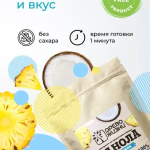 Древо Жизни ГРАНОЛА с кокосом и ананасом 250гр.