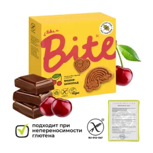 Bite Печенье б/г "Вишня-шоколад" 115 гр.