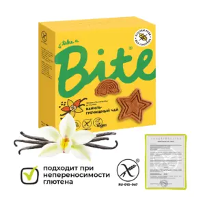 Bite Печенье б/г "Ваниль-гречишный чай" 115 гр.