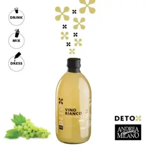 DETO ANDREA MILANO Уксус белый винный Organic нефильтрованный Италия 500мл.