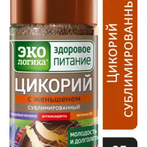 Экологика Цикорий растворимый сублимированный с женьшенем банка 85гр.
