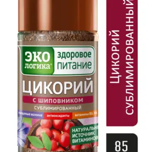 Экологика Цикорий растворимый сублимированный с шиповником банка 85гр.