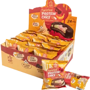 FIT KIT Protein TWISTED cake 70гр Вишня-миндаль-банан