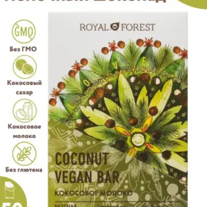 Royal Forest Шоколад Молочный Vegan Coconut Bar 50 гр.