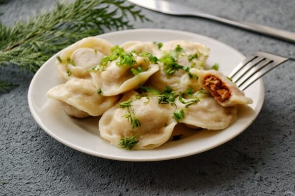 Пельмени с чечевицей