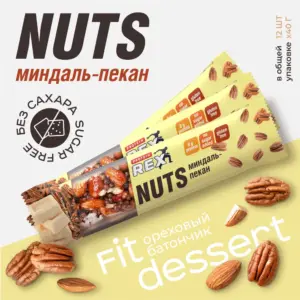 RC Батончик ореховой протеиновый "миндаль-пекан" 20% 40гр.