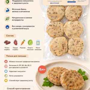 Iron Man (готовые) Котлеты из печени индейки с овощами