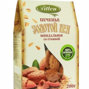 Vitlen Золотой Лён Печенье миндальное на мальтите и стевии 200гр.
