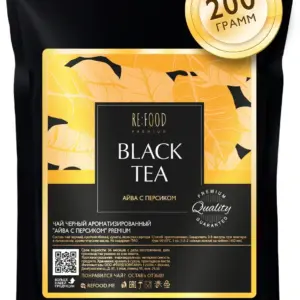 REFOOD Чай чёрный Айва с персиком PREMIUM 100 гр.