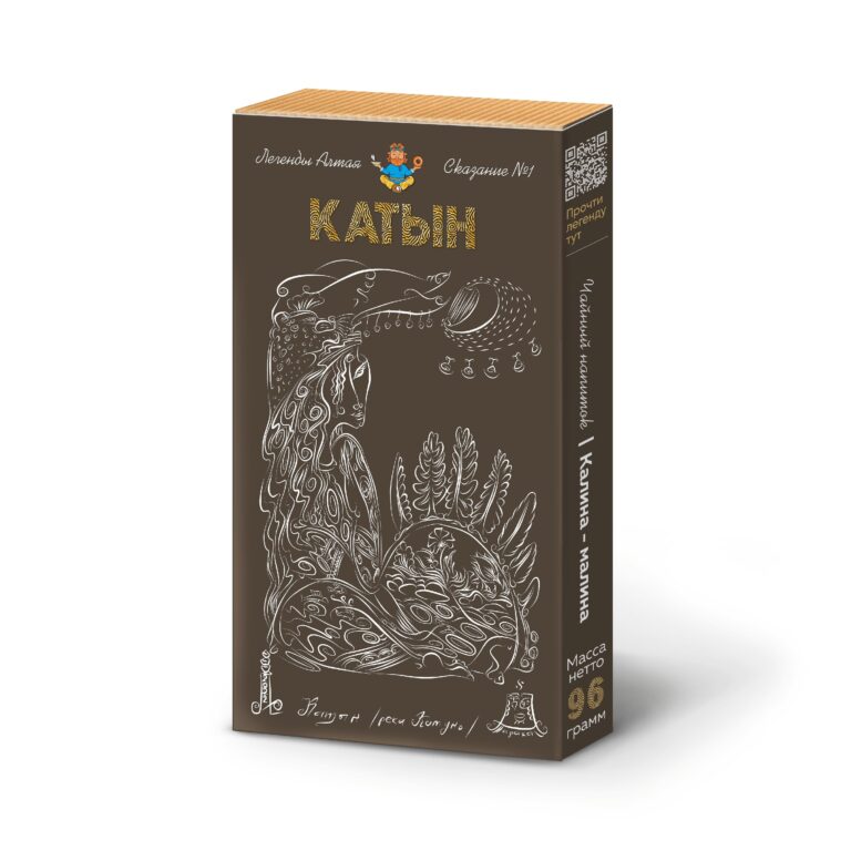 ИД Чай «Кадын» калина-малина плиточный 96 гр.