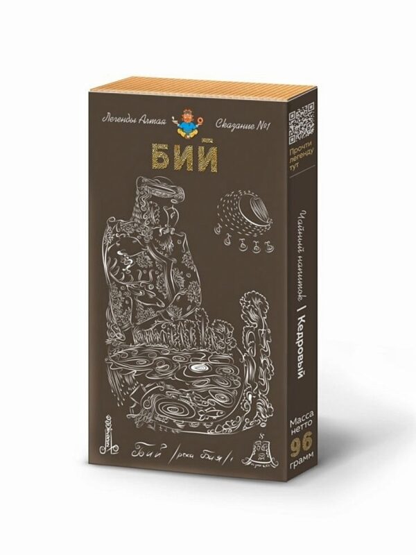 ИД Чай «Бий» кедровый плиточный 96 гр.