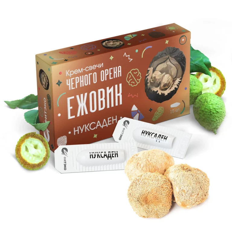 Нуксаден Крем-свечи Ежовик гребенчатый 10 шт.