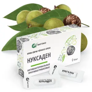 Нуксаден Крем-свечи Антибактериальные 10 шт.