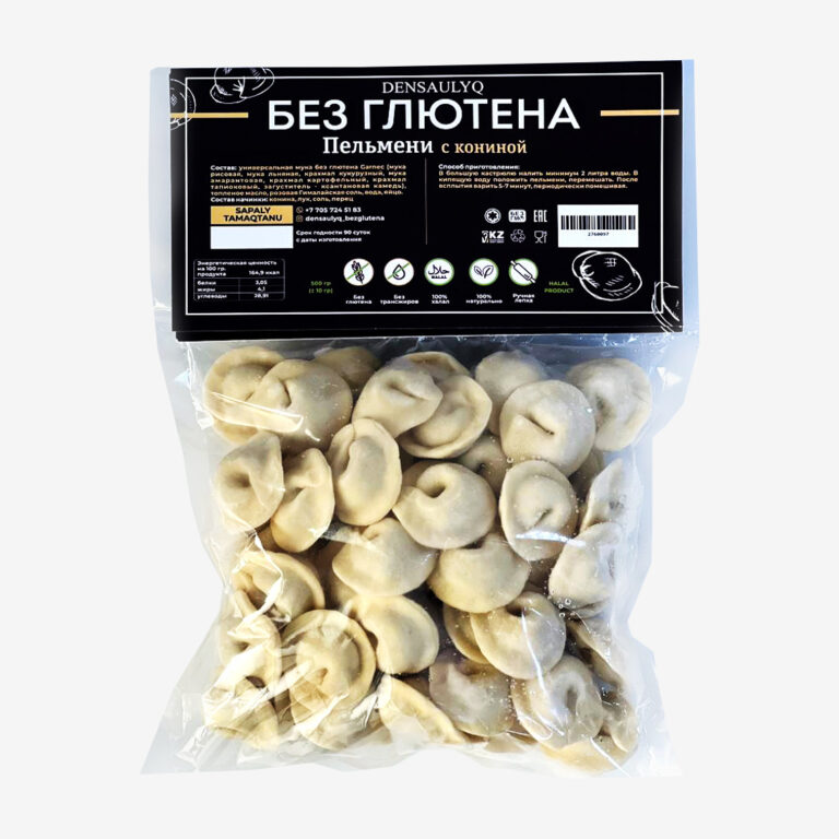 Пельмени Densaulyq с кониной без глютена 500 г