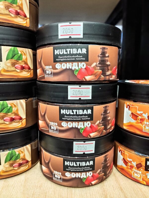 MULTIBAR Паста «ФОНДЮ» шоколадная без сахара 190 гр.
