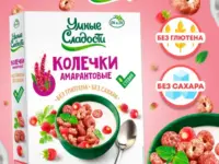 Колечки "Умные сладости" амарантовые Земляника 150 гр.