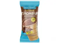 SNAQ FABRIQ Мороженое Пломбир шоколадный в вафельном стаканчике 80 гр.