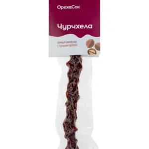 Орех и сок Чурчхела Тёмный Виноград с грецким орехом 1 шт.