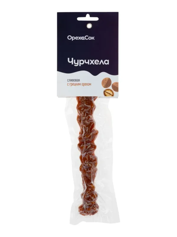 Орех и сок Чурчхела Сливовая с грецким орехом 1 шт.
