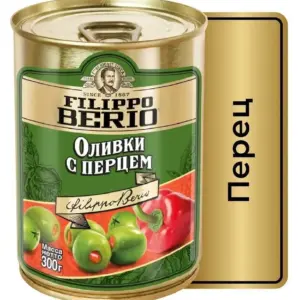 Filippo Berio оливки с перцем, 300гр