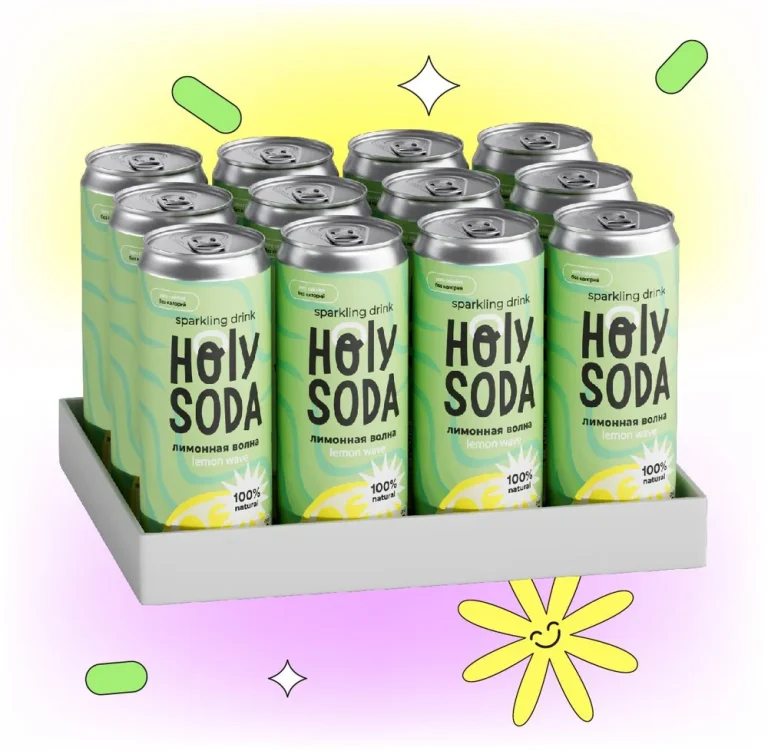 HC Напиток безалкогольный Holy Soda «Лимонная волна» 330 мл.