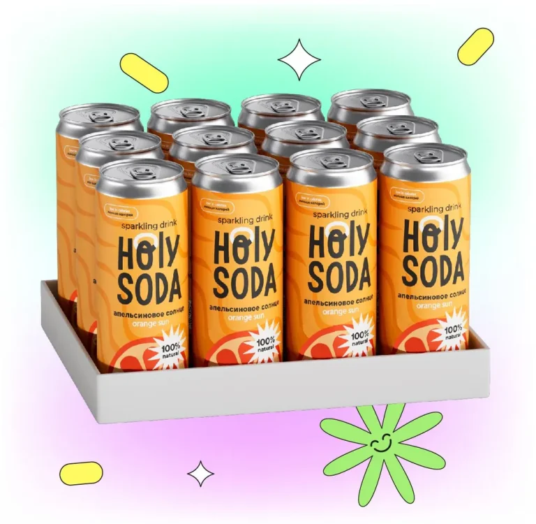 HC Напиток безалкогольный Holy Soda «Апельсиновое солнце» 330 мл.