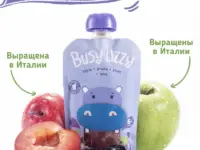 Buzy Lizzy Детское органическое пюре из яблок, чернослива и сливы 100 гр.