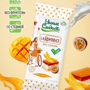 Di&di Пирожное "La Romance" со вкусом манго-маракуйя со стевией 90 гр.