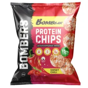 BOMBBAR Чипсы цельнозерновые со вкусом "Сладкий чили" 50 гр.