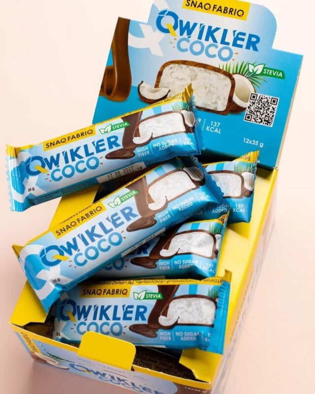 SNAQ FABRIQ Батончик глазированный QWILKER Кокосовый 35 гр.