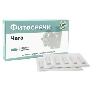 МБПЦ Фитосвечи "Чага" блистер 10 шт.