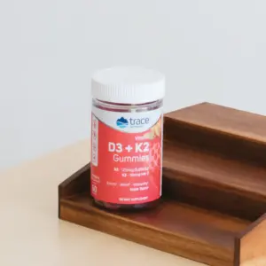 Trace Minerals D3+K2Gummies-125 mcgD3(5000IU),50mcg K2 PER GUMMY, 60 servings*