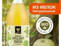 VEGAANA Уксус яблочный органик нефильтрованный ст/б 1000 мл.