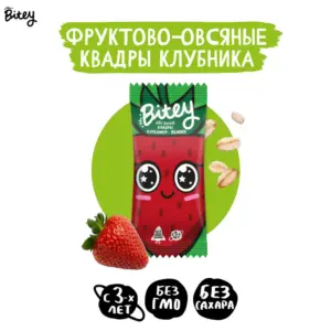 Батончик Овсяно-фруктовый "Яблоко-Клубника" 30гр