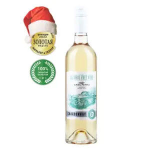 Casa Petru Chardonnay вино безалкогольное, полусладкое, 750 мл