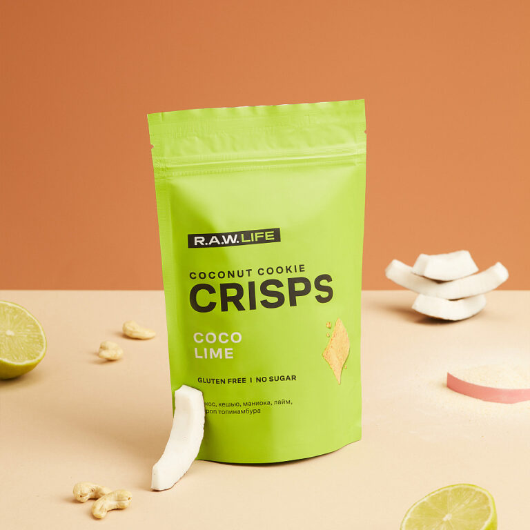 R.A.W. LIFE Crisps Кокос-Лайм 75гр.