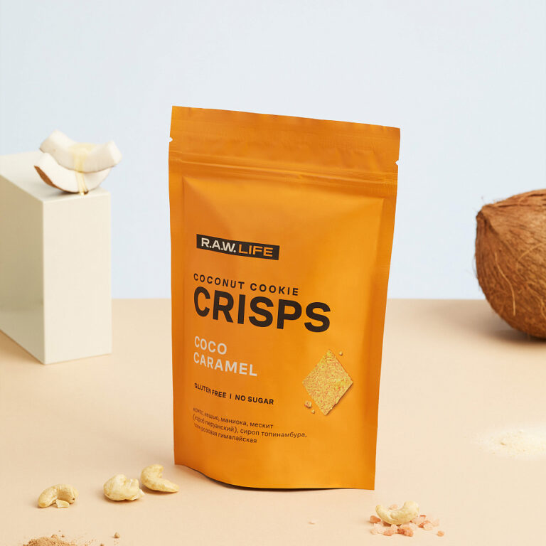 R.A.W. LIFE Crisps Кокос-Карамель 75гр.