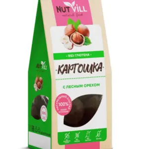 NUTVILL Печенье Картошка с лесным орехом 96 гр.