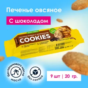 Печенье овсяное SNAQ FABRIQ с шоколадом 180гр