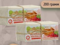 БП Пастила белёвская диетическая с брусникой пергамент 200 гр.