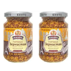 Кинто горчица французская, зернистая 170мл